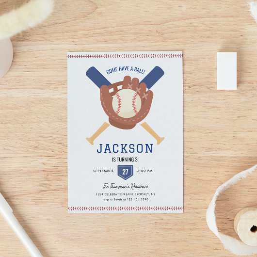 Modern Minimalistischer Baseball-Batter bis zum Ge Einladung