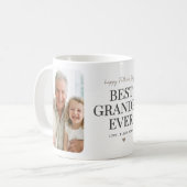 Modern minimalistischer bester Opa aller Zeiten Fo Kaffeetasse (Vorderseite Links)