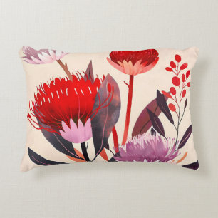 Modern minimalistischer Boho-Blumen-Botanik Dekokissen