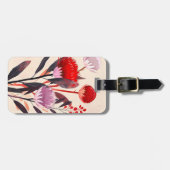 Modern minimalistischer Boho-Blumen-Botanik Gepäckanhänger (Vorderseite horizontal)