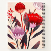 Modern minimalistischer Boho-Blumen-Botanik Notizblock (Rückseite)