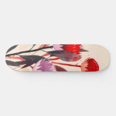 Modern minimalistischer Boho-Blumen-Botanik Skateboard (Horizontal)