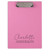 Modern Minimalistischer einfacher Monogrammname Ro Klemmbrett (Vorderseite)