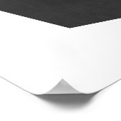 Modern minimalistischer geometrischer Kies-Kunstdr Poster (Ecke)