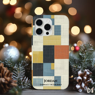 Modern-minimalistischer geometrischer Stil – Retro Case-Mate iPhone Hülle