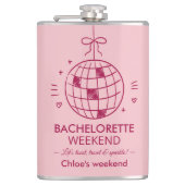 Modern-minimalistischer Junggesellinnen-Abschied | Flachmann (Vorderseite)