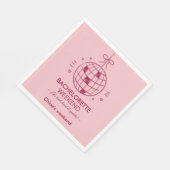 Modern-minimalistischer Junggesellinnen-Abschied | Serviette (Ecke)