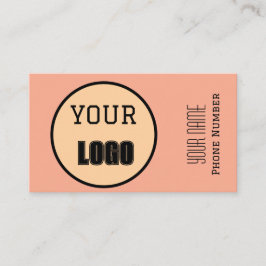 Modern Minimalistischer Logo-Name Personalisiert Visitenkarte