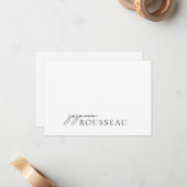 Modern minimalistischer Name Mitteilungskarte (Vorderseite/Rückseite Beispiel)