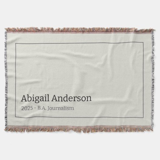 Modern minimalistischer Name und Titel, Abschluss Decke (Vorderseite)