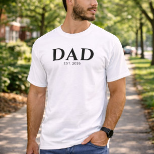 Modern Minimalistischer Papa etabliert T-Shirt