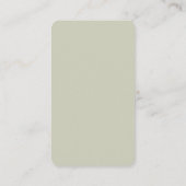 Modern-minimalistischer personalisierter QR-Code Visitenkarte (Rückseite)