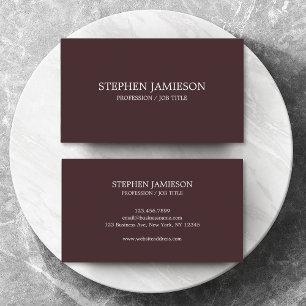 Modern-minimalistischer professioneller Klassiker Visitenkarte