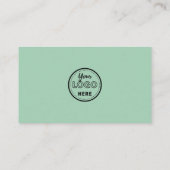 Modern Minimalistischer QR-Code Berufliches Logo G Visitenkarte (Rückseite)