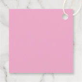 Modern minimalistischer rosa Geburtstag Geschenkanhänger (Rückseite)
