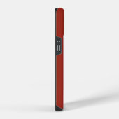 Modern Minimalistischer Ruby Red Monogram Name Ini iPhone Hülle (Rechte Seite)