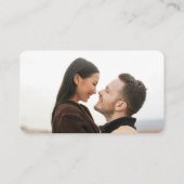 Modern minimalistischer schwarzer Herz-QR-Code-RSV Begleitkarte (Rückseite)