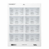 Modern Minimalistisches 1 OZ Hautpflegelchen (Vorne)