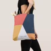 Modern minimalistisches abstraktes geometrisches N Tasche (Von Nahem)