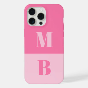 Modern minimalistisches Anfangsmonogramm iPhone 15 Pro Max Hülle