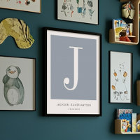 Modern Minimalistisches Baby Name Kinderzimmer Mon