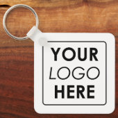 Modern Minimalistisches, benutzerdefiniertes Firme Schlüsselanhänger (Vorderseite)