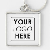 Modern Minimalistisches, benutzerdefiniertes Firme Schlüsselanhänger (Vorne)