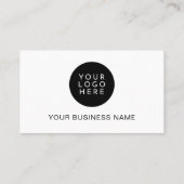 Modern Minimalistisches Berufliches Firmenlogo Visitenkarte (Rückseite)