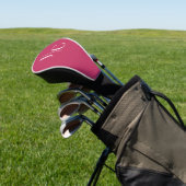 Modern Minimalistisches Berufliches Monogramm Hot Golf Headcover (In SItu)