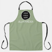 Modern Minimalistisches Black Sage Custom Logo Mod Schürze (Vorderseite)