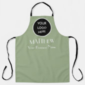 Modern Minimalistisches Black Sage Custom Logo Mod Schürze (Vorderseite)