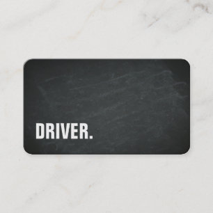 Modern minimalistisches Blackboard FAHRER Profi Visitenkarte