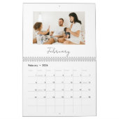 Modern Minimalistisches Erinnerungen mit mehreren Kalender (Feb 2026)