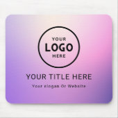 Modern Minimalistisches Firmenlogo Mousepad (Vorne)