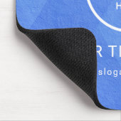 Modern Minimalistisches Firmenlogo Mousepad (Ecke)