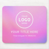 Modern Minimalistisches Firmenlogo Mousepad (Vorne)