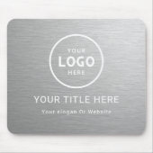Modern Minimalistisches Firmenlogo Mousepad (Vorne)