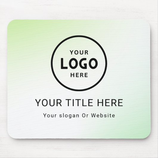 Modern Minimalistisches Firmenlogo Mousepad (Vorne)