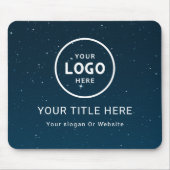 Modern Minimalistisches Firmenlogo Mousepad (Vorne)