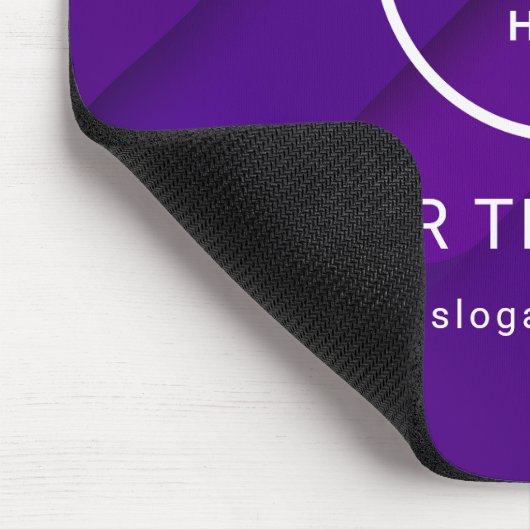 Modern Minimalistisches Firmenlogo Mousepad (Ecke)
