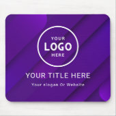 Modern Minimalistisches Firmenlogo Mousepad (Vorne)