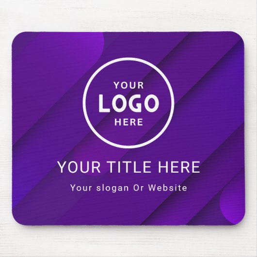 Modern Minimalistisches Firmenlogo Mousepad (Vorne)