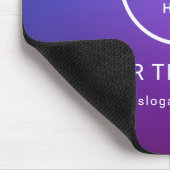 Modern Minimalistisches Firmenlogo Mousepad (Ecke)