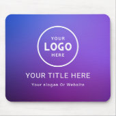 Modern Minimalistisches Firmenlogo Mousepad (Vorne)