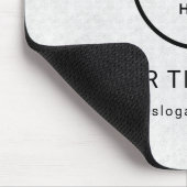 Modern Minimalistisches Firmenlogo Mousepad (Ecke)