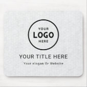 Modern Minimalistisches Firmenlogo Mousepad (Vorne)