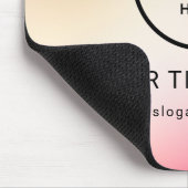 Modern Minimalistisches Firmenlogo Mousepad (Ecke)