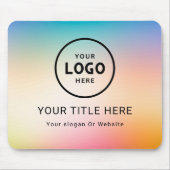 Modern Minimalistisches Firmenlogo Mousepad (Vorne)