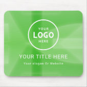 Modern Minimalistisches Firmenlogo Mousepad (Vorne)