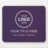 Modern Minimalistisches Firmenlogo Mousepad (Vorne)